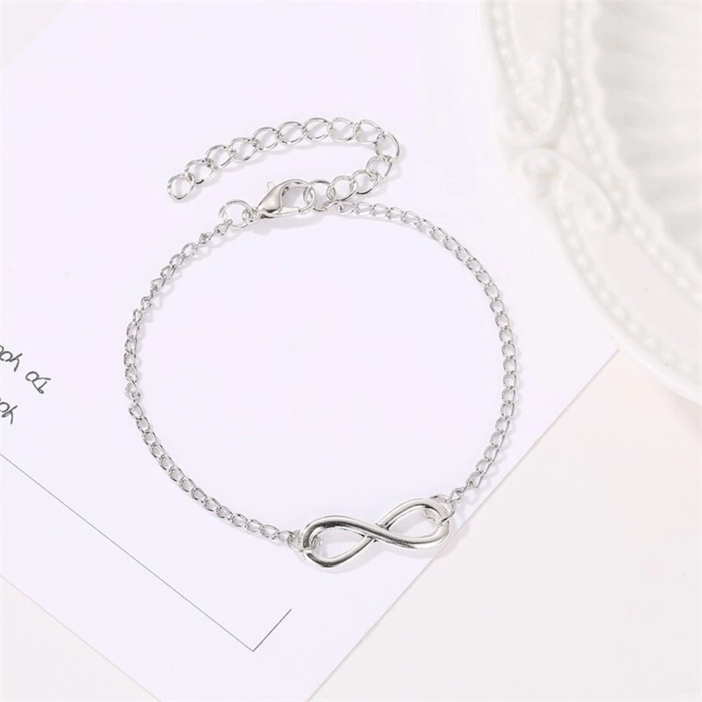 🎉 New Infinity Ankle Bracelet Silver Plated Anklet